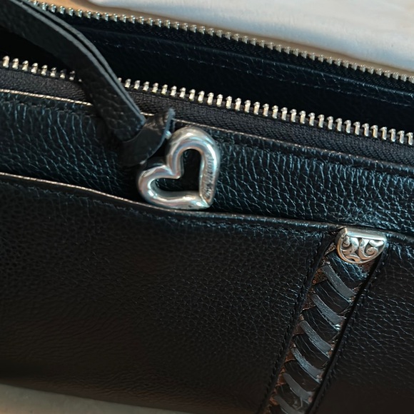 Brighton Black Crossbody Bag with Silver Accents - Picture 5 of 9